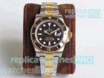 Replica Rolex Submariner Black Dial Black Bezel 2-Tone Strap Watch_th.jpg